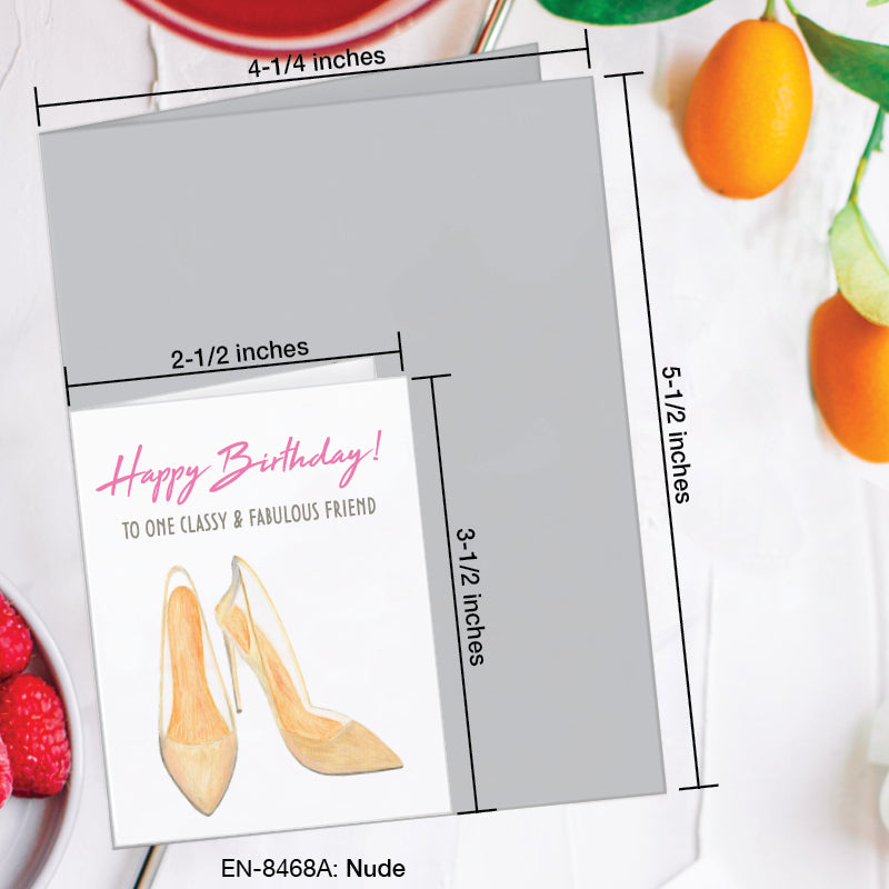 Nude Heel, Greeting Card (8468A), Enclosure, www.printedcanvas.com