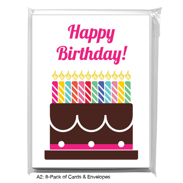 Birthday Cake, Greeting Card (8470M), Enclosure, www.printedcanvas.com