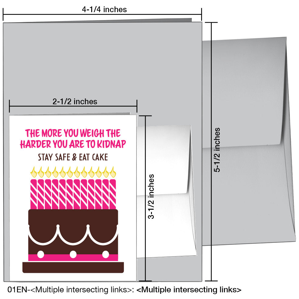 Birthday Cake, Greeting Card (8470Q), Enclosure, www.printedcanvas.com