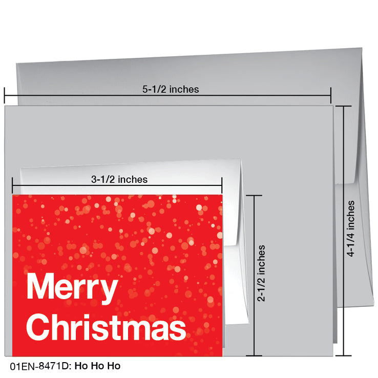 Ho Ho Ho, Greeting Card (#8471D)