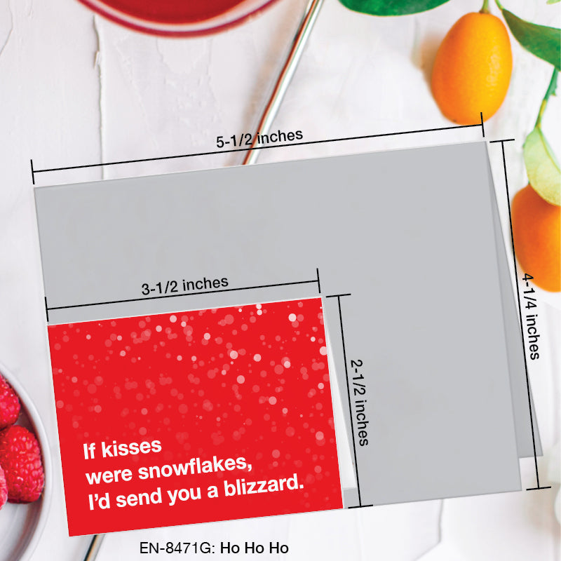 Ho Ho Ho, Greeting Card (8471G), Enclosure Card, www.printedcanvas.com