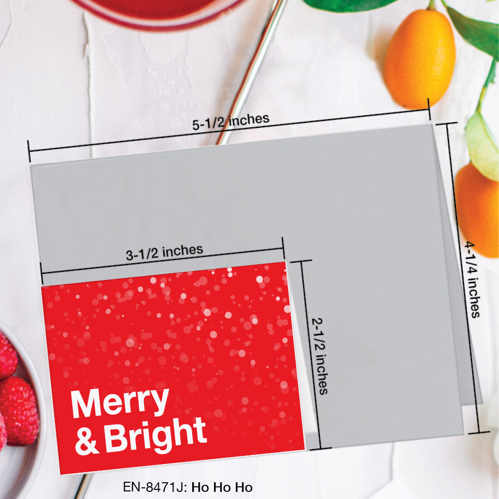 Ho Ho Ho, Greeting Card (8471J), Enclosure Card, www.printedcanvas.com