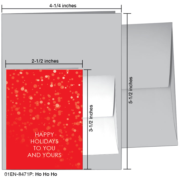 Ho Ho Ho, Greeting Card (#8471P)