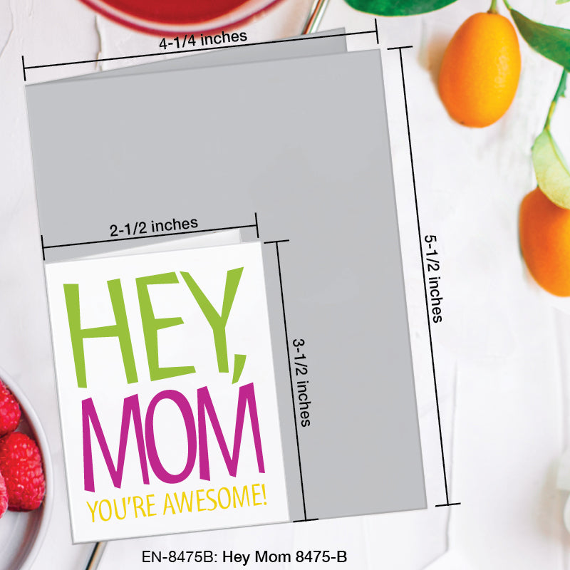 Hey Mom, Greeting Card (8475B), Enclosure, www.printedcanvas.com