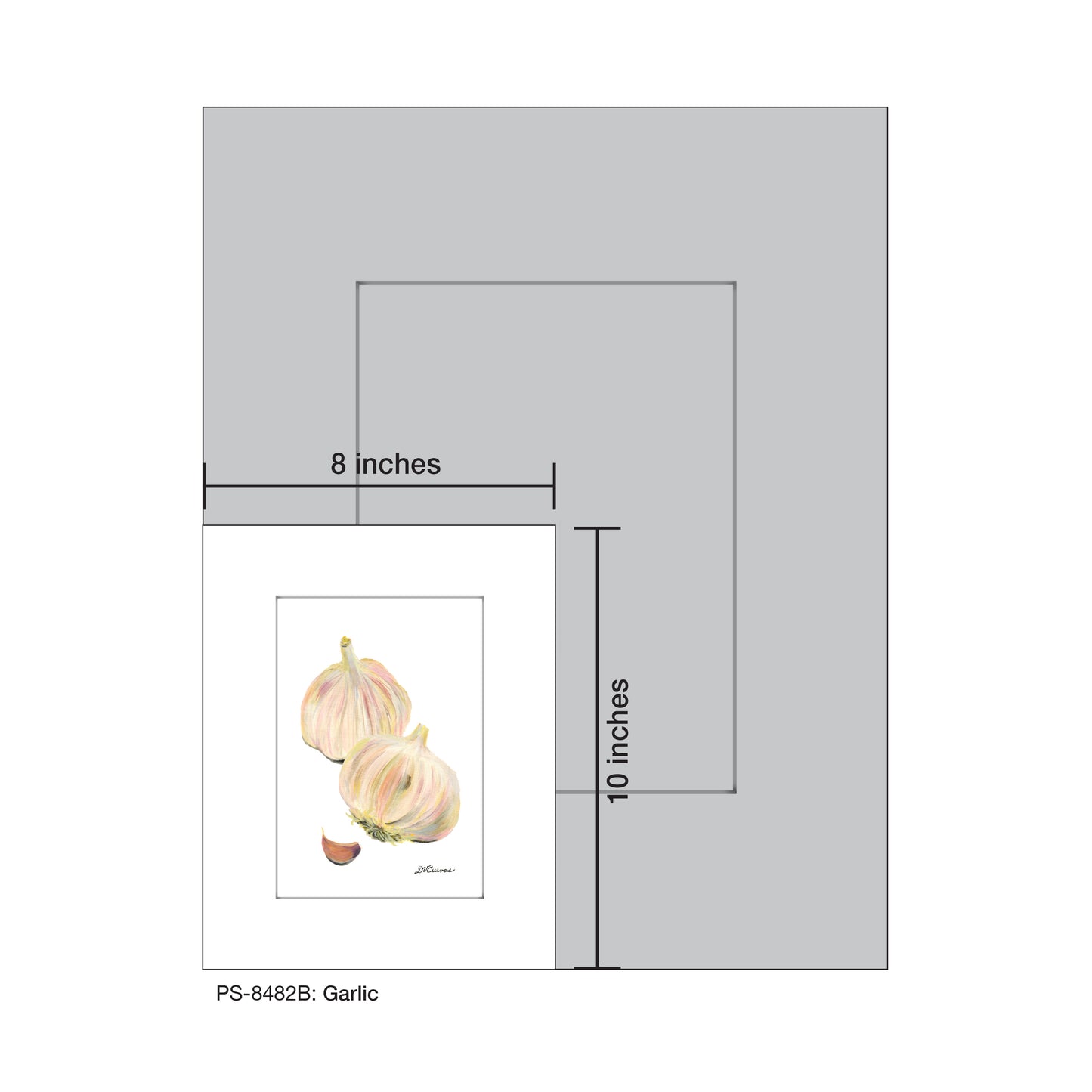Garlic, Print (#8482B)