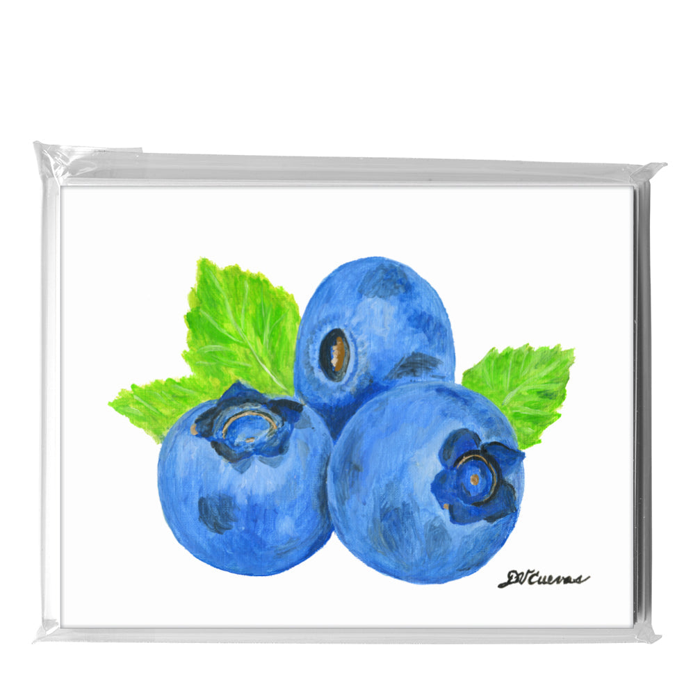 Blueberries, Greeting Card (8492), A2 8-Pack, printedcanvas.com