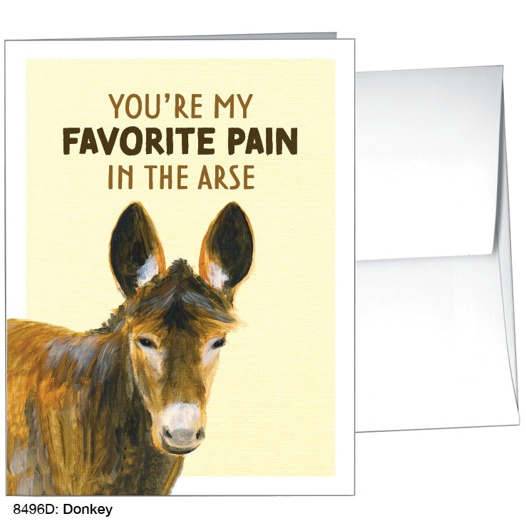 Donkey, Greeting Card (8496D), A2, printedcanvas.com