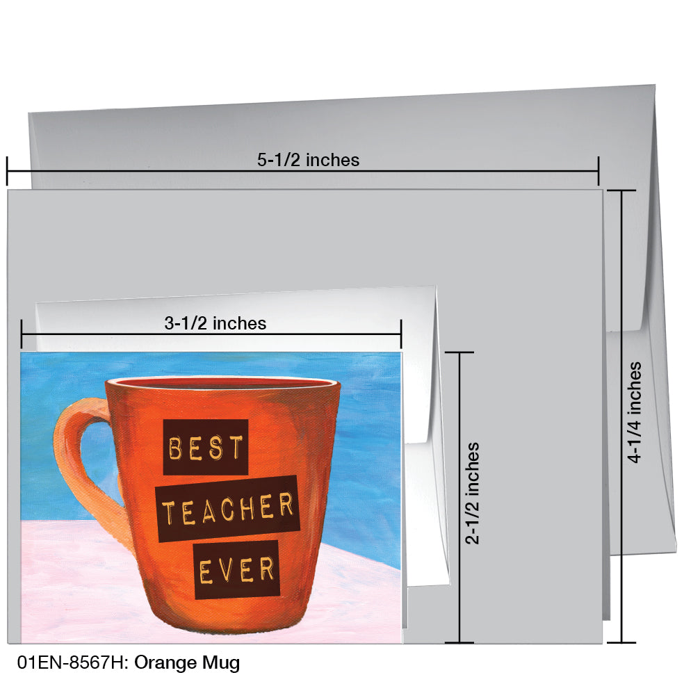 Orange Mug, Greeting Card (8567H), Enclosure, www.printedcanvas.com