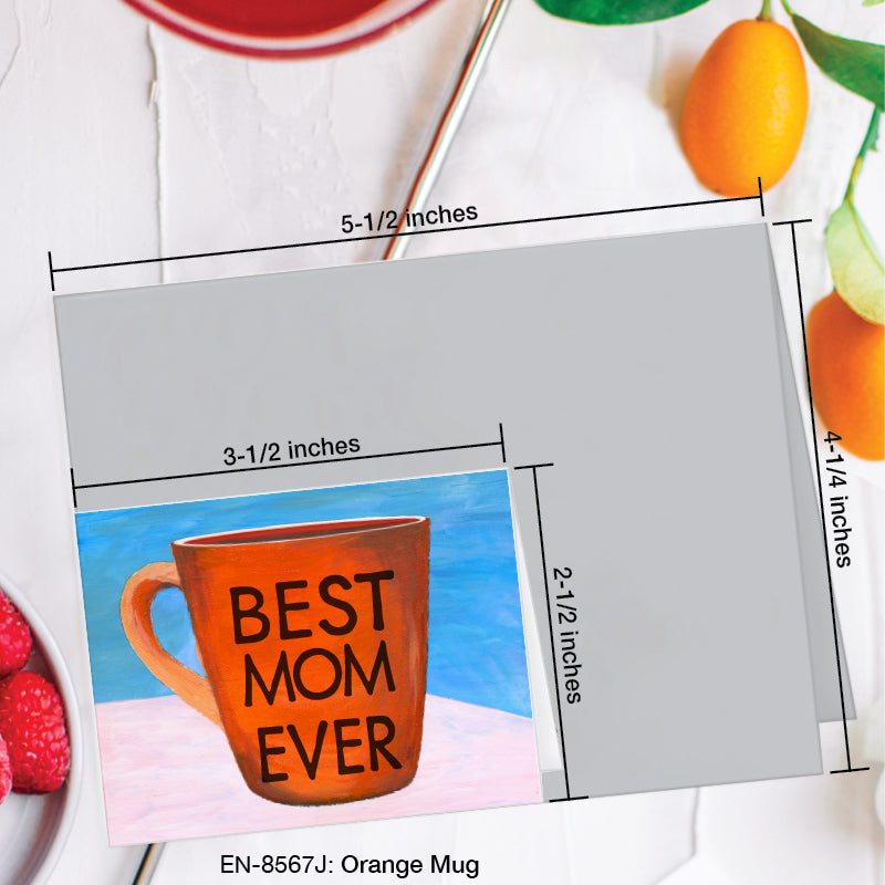 Orange Mug, Greeting Card (8567J), Enclosure, www.printedcanvas.com