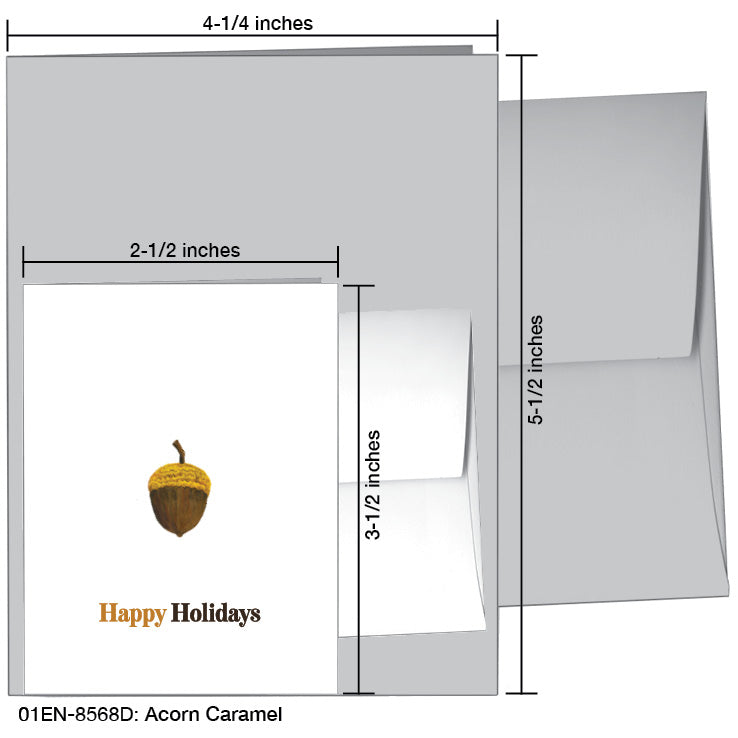 Acorn Caramel, Greeting Card (#8568D), Enclosure, www.printedcanvas.com