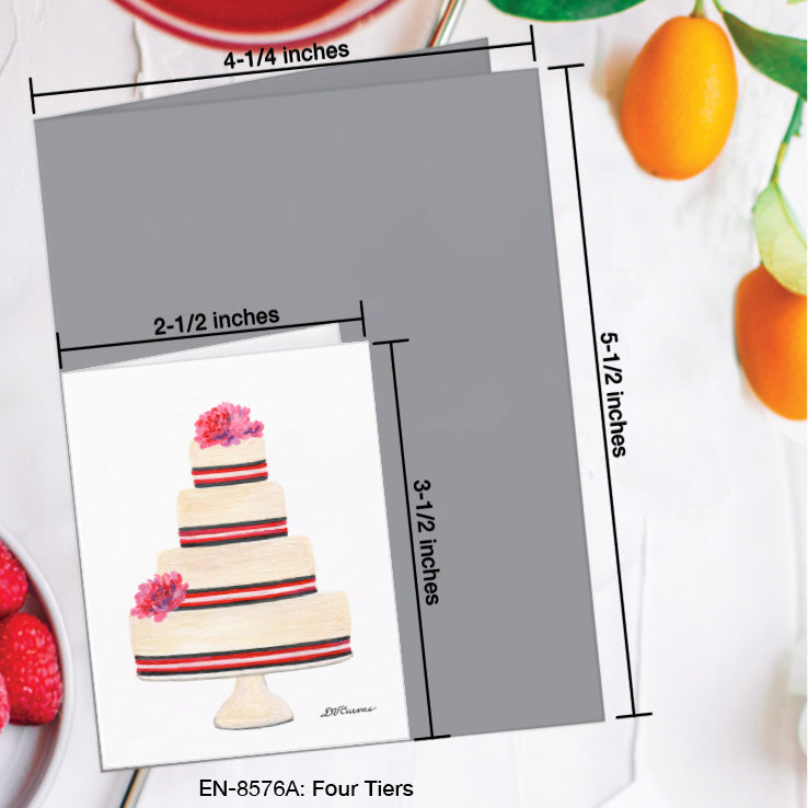 Four Tiers, Greeting Card (8576A), Enclosure Card, www.printedcanvas.com