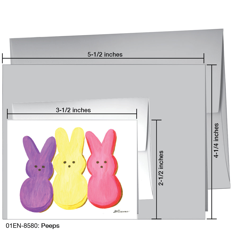 Peeps, Greeting Card (8580C), Enclosure, www.printedcanvas.com