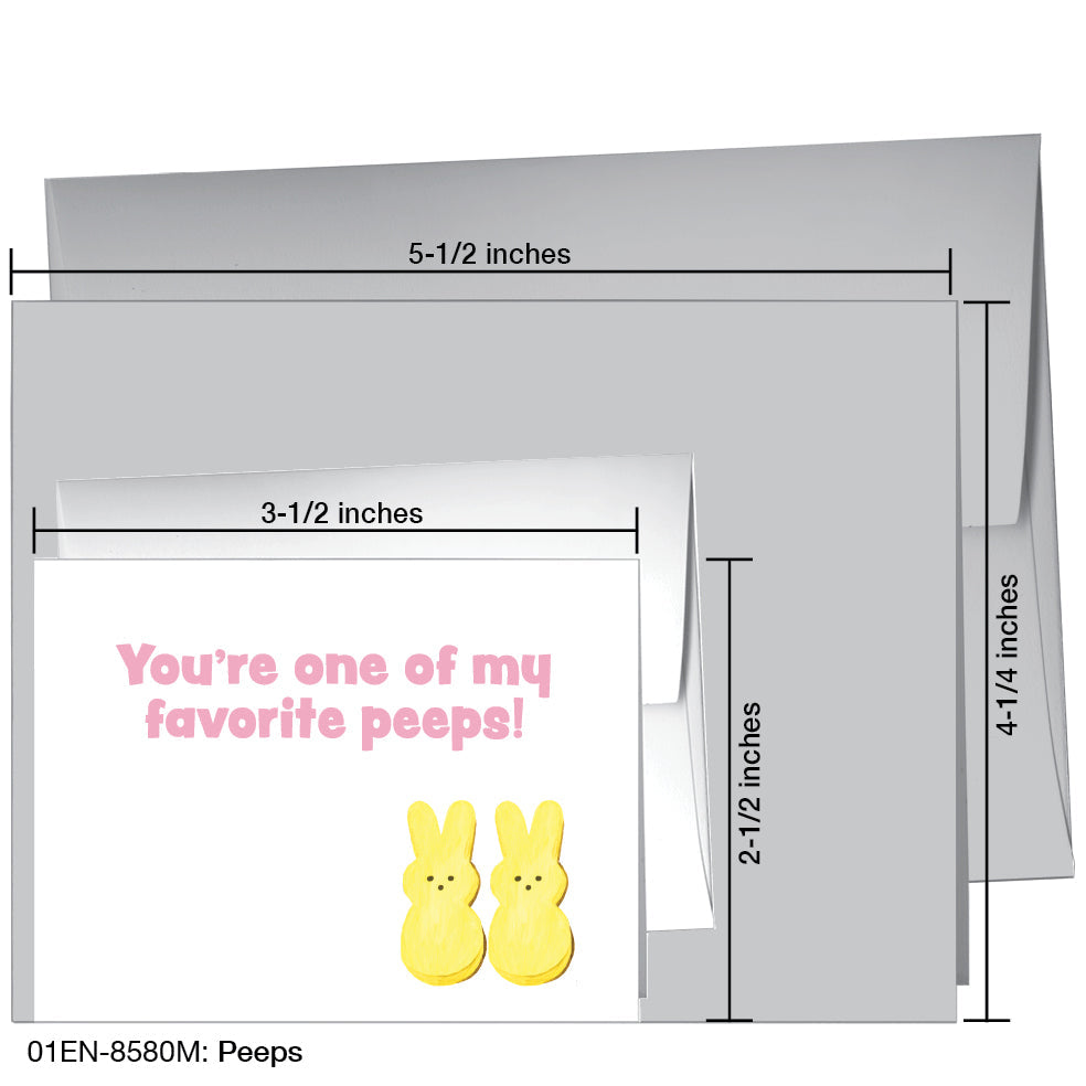 Peeps, Greeting Card (8580M), Enclosure, www.printedcanvas.com