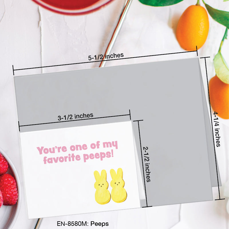 Peeps, Greeting Card (8580M), Enclosure, www.printedcanvas.com