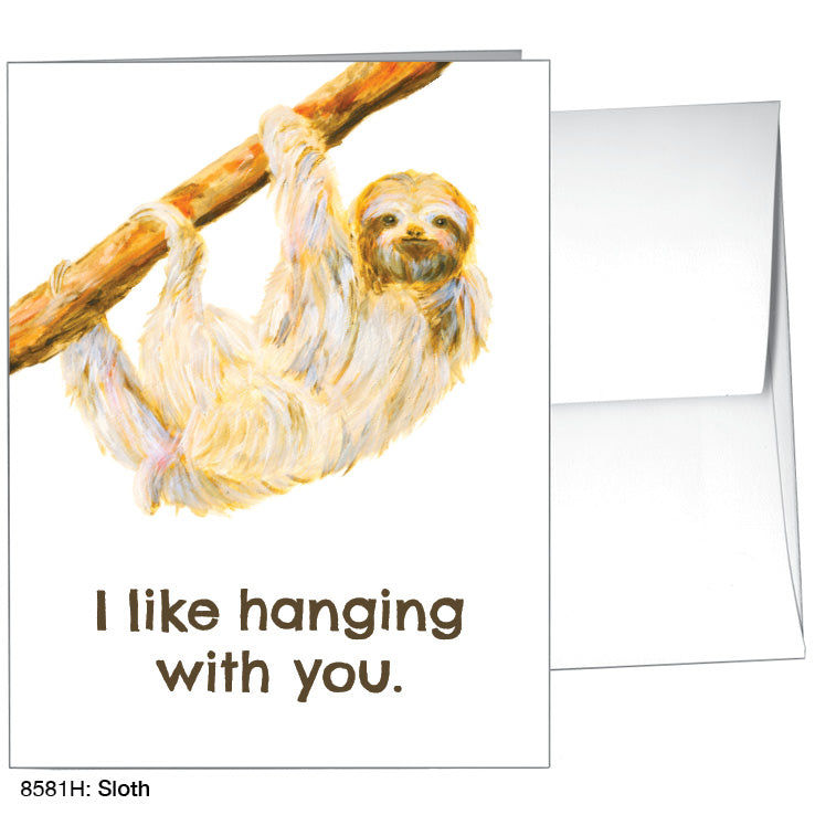 Sloth, Greeting Card (8581H), A2, printedcanvas.com