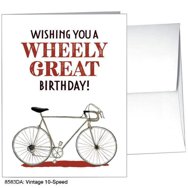 Vintage 10-Speed, Greeting Card (8583DA), A2 Card Front, www.printedcanvas.com