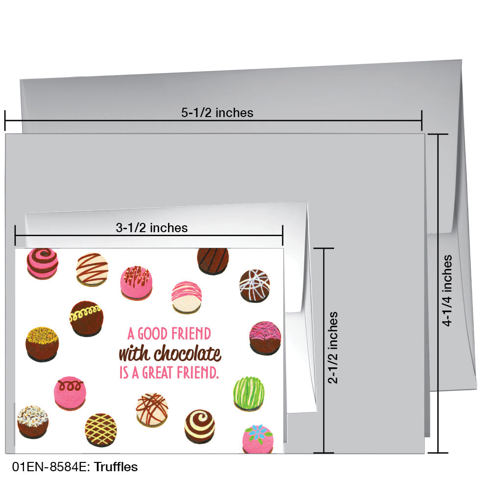 Truffles, Greeting Card (8584E), Enclosure, printedcanvas.com