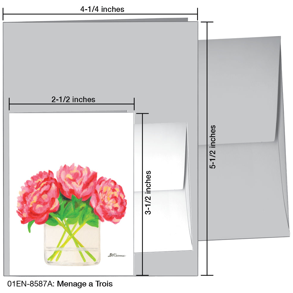 Menage a Trois, Greeting Card (8587A), Enclosure, www.printedcanvas.com