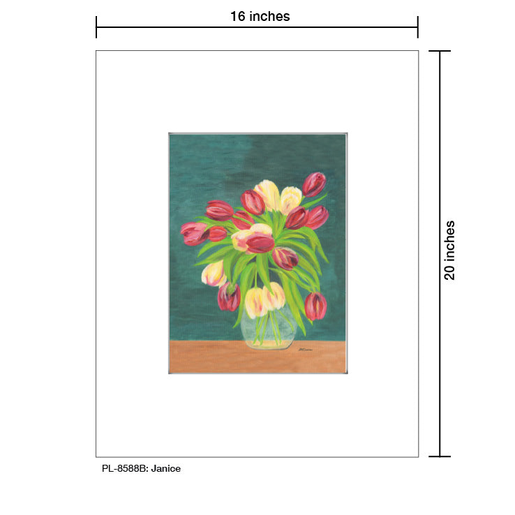 Janice, Print (#8588B), Printe Matted, www.printedcanvas.com