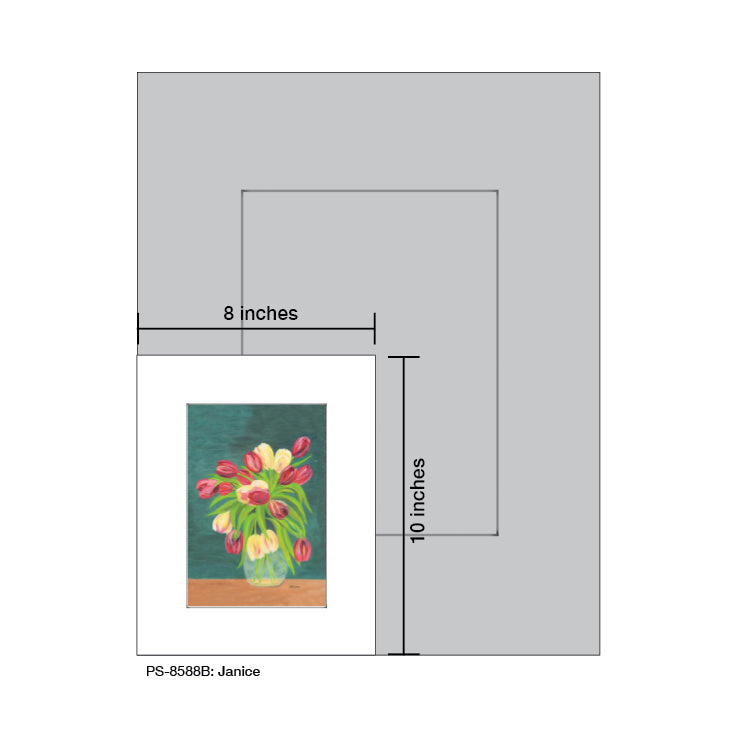 Janice, Print (#8588B), Print Matted, www.printedcanvas.com