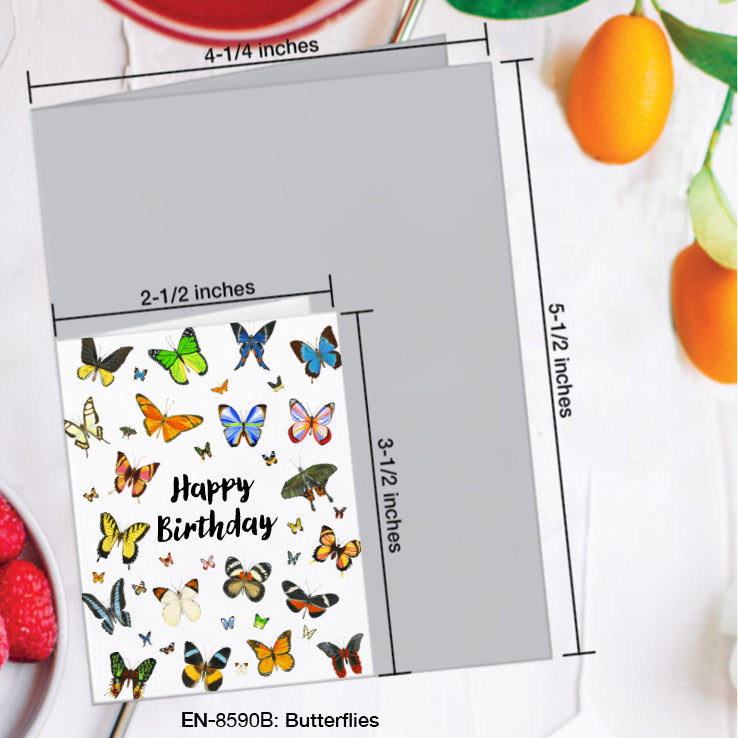 Butterflies, Greeting Card (#8590B)