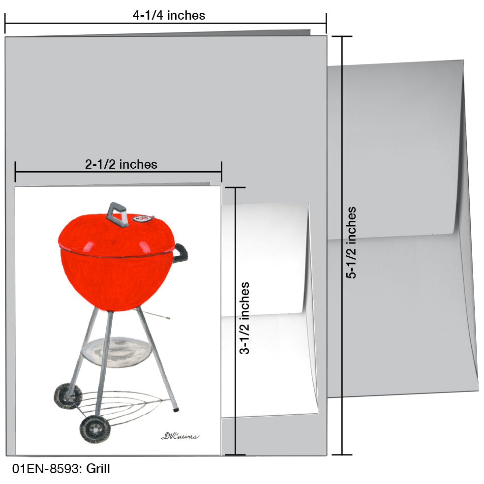 Grill, Greeting Card (8593), Enclosure, printedcanvas.com