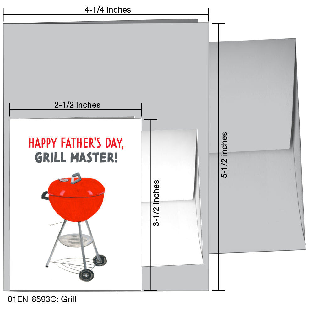 Grill, Greeting Card (8593C), Enclosure, printedcanvas.com
