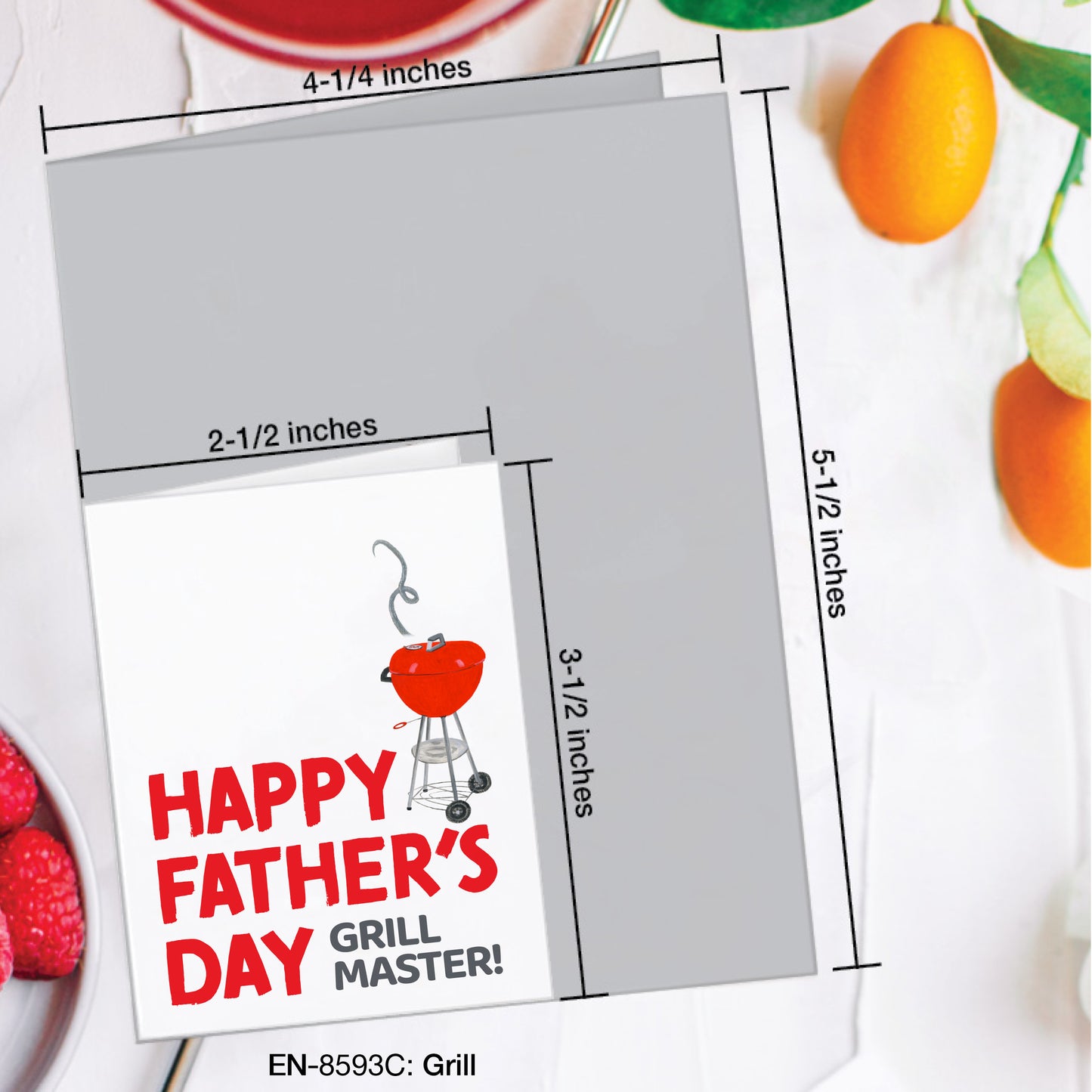 Grill, Greeting Card (#8593C)