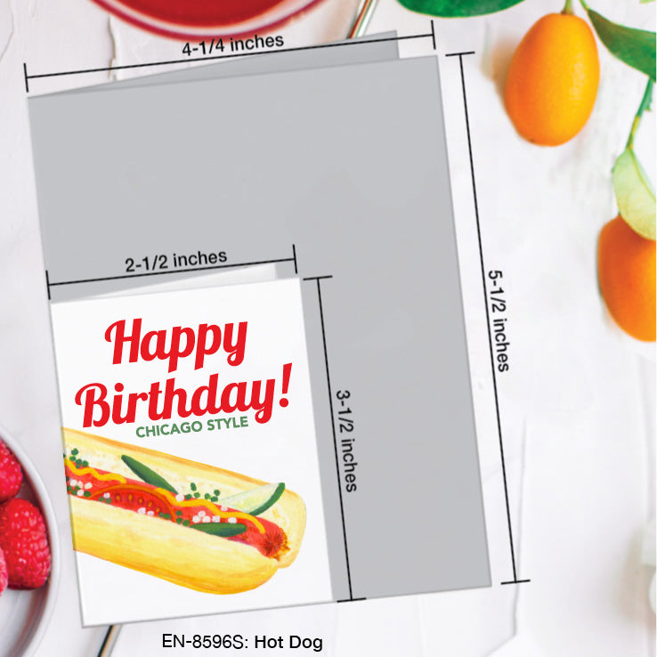 Hot Dog, Greeting Card (8596S), Enclosure, www.printedcanvas.com