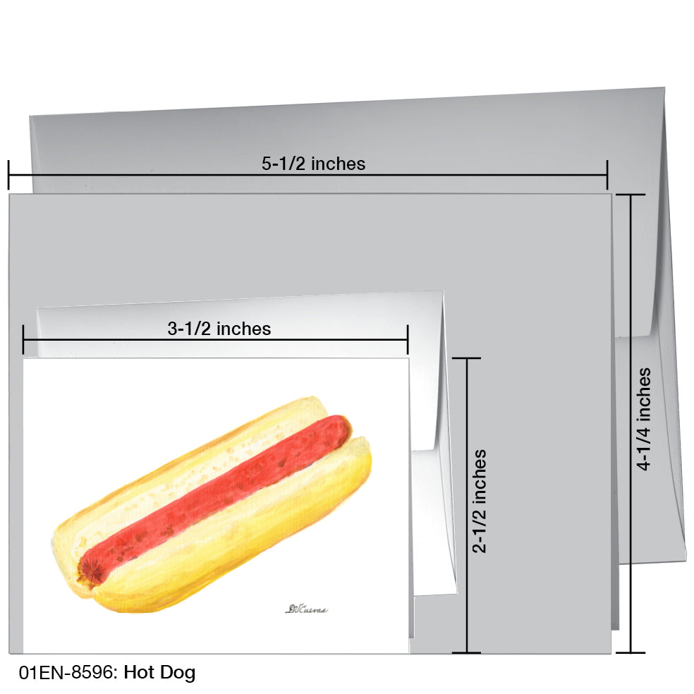 Hot Dog, Greeting Card (8596B), Enclosure, www.printedcanvas.com