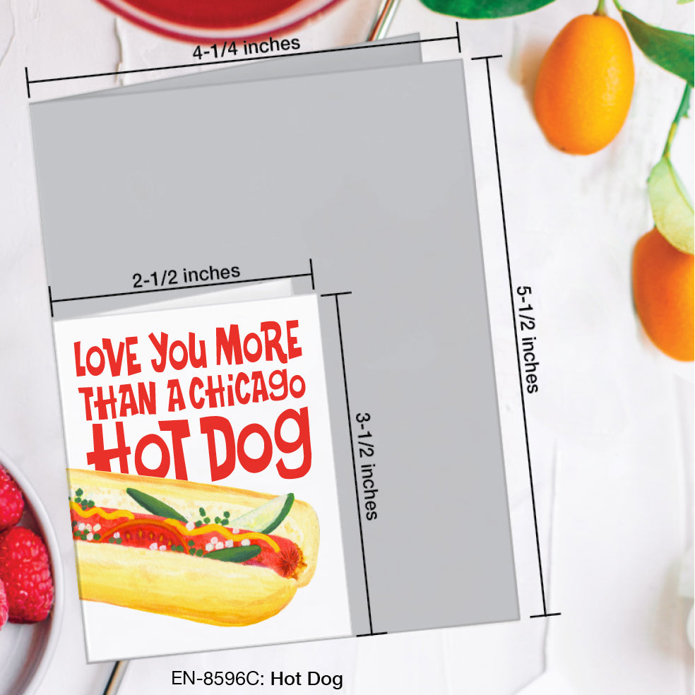 Hot Dog, Greeting Card (#8596C)
