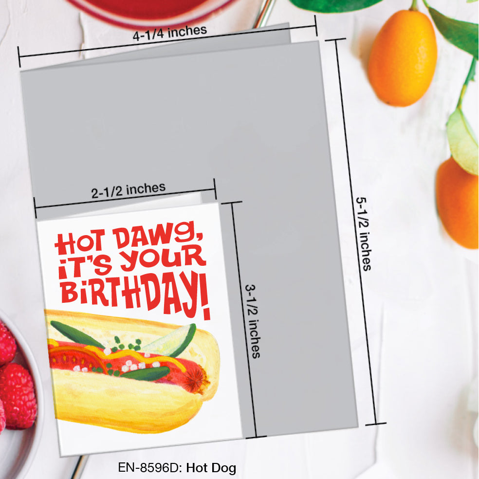 Hot Dog, Greeting Card (#8596D)
