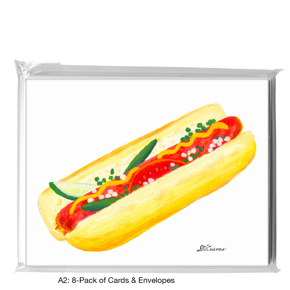 Hot Dog, Greeting Card (8596E), A2 8-Pack, printedcanvas.com