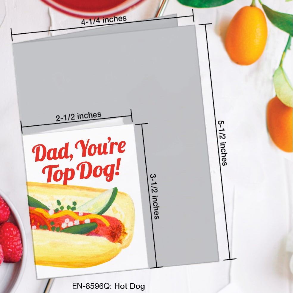 Hot Dog, Greeting Card (#8596Q)