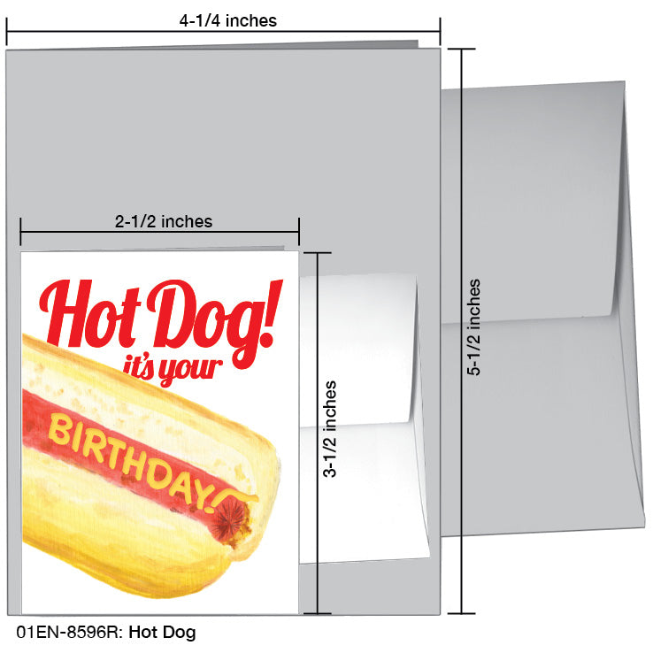 Hot Dog, Greeting Card (8596R)
