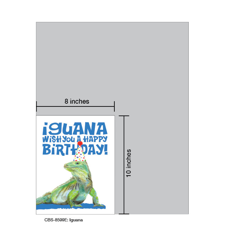 Iguana, Card Board (8599E), Card Board: 8x10, printedcanvas.com