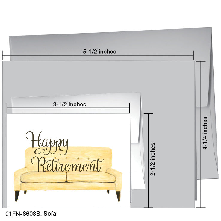 Sofa, Greeting Card (8608B), Enclosure Card, www.printedcanvas.com