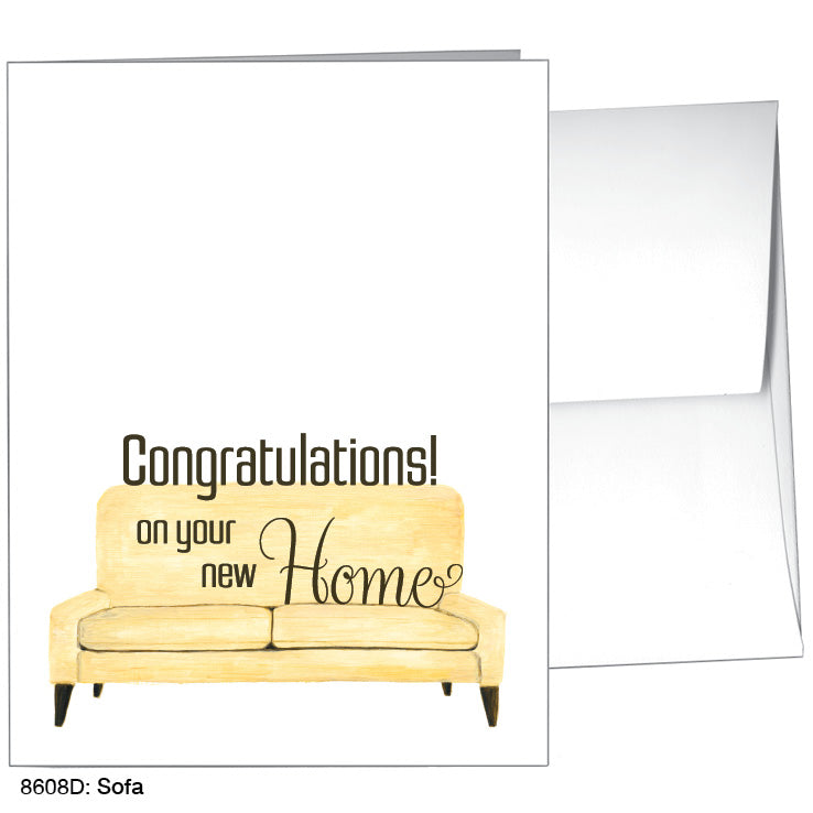 Sofa, Greeting Card (8608D), Front, www.printedcanvas.com