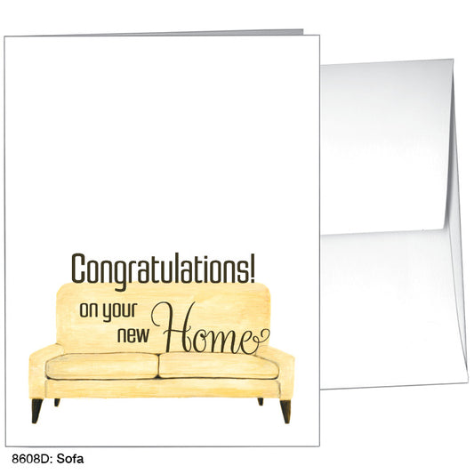Sofa, Greeting Card (8608D), Front, www.printedcanvas.com