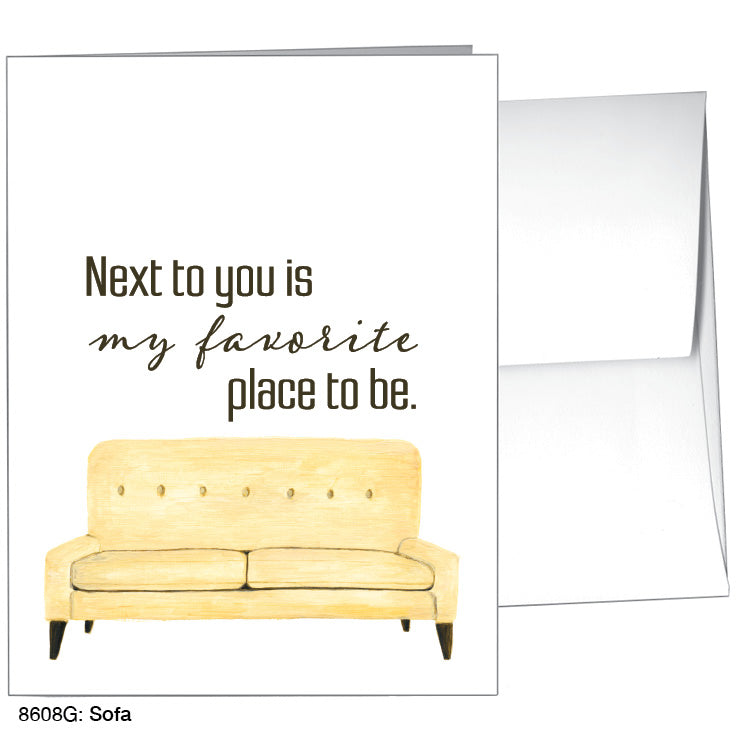 Sofa, Greeting Card (8608G)