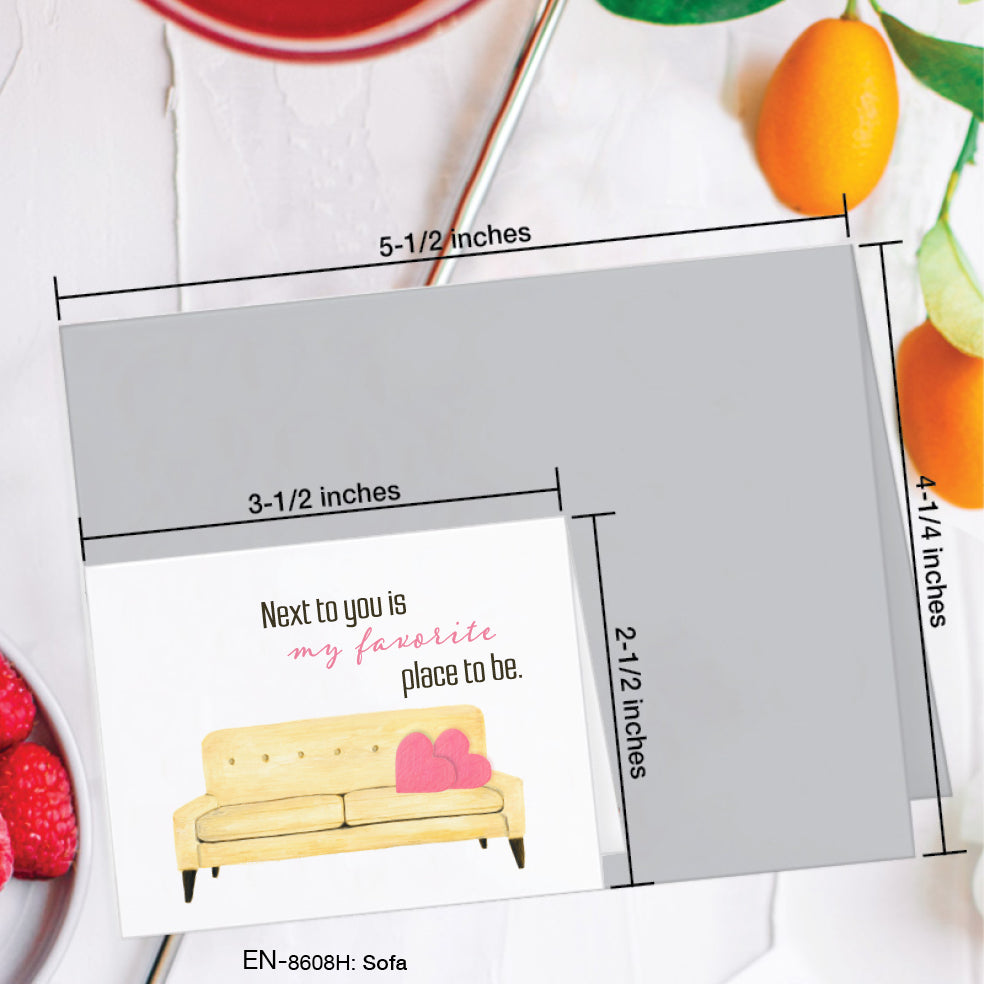 Sofa, Greeting Card (#8608H)