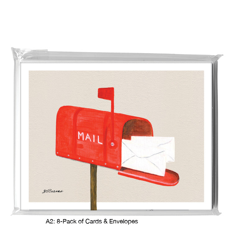 Mailbox, Greeting Card (8611A), A2 Card 8-Pack, www.printedcanvas.com