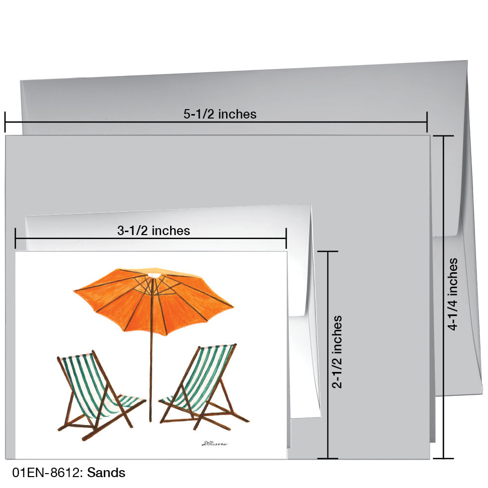 Sands, Greeting Card (8612E), Enclosure, www.printedcanvas.com