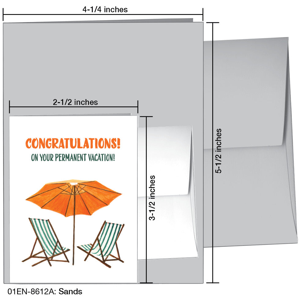 Sands, Greeting Card (8612A), Enclosure, printedcanvas.com