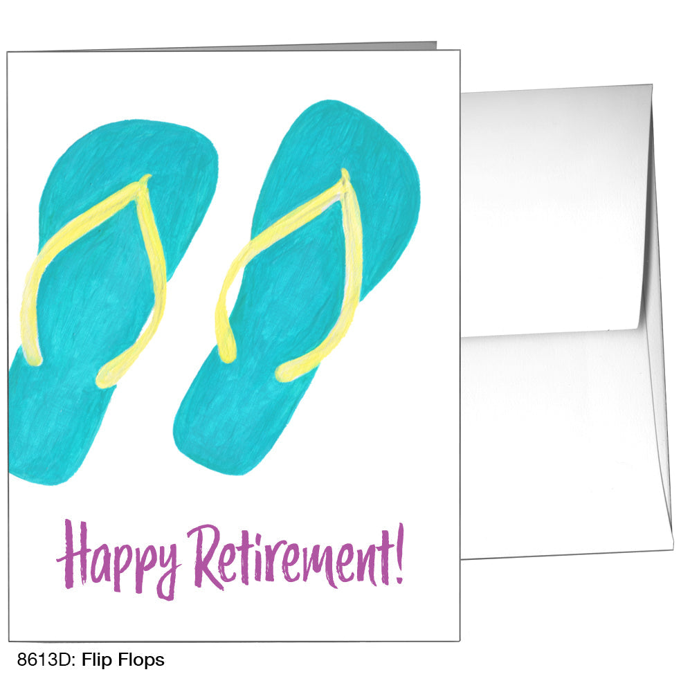 Flip Flops, Greeting Card (8613D), A2, printedcanvas.com