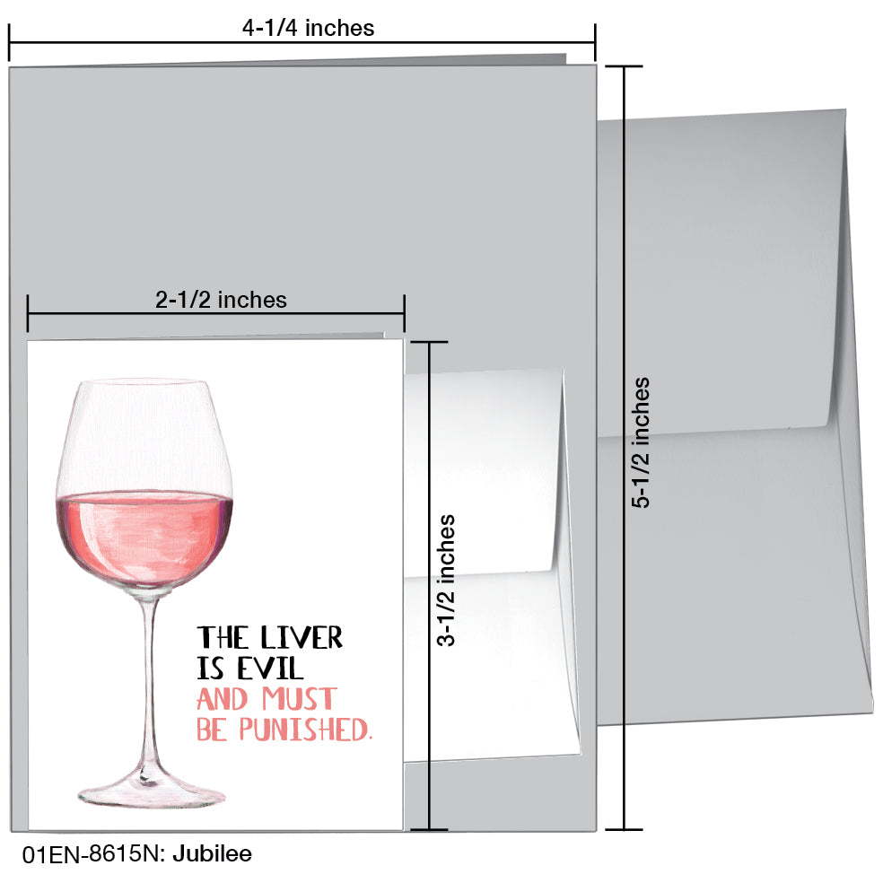 Jubilee, Greeting Card (8615N), Enclosure, www.printedcanvas.com