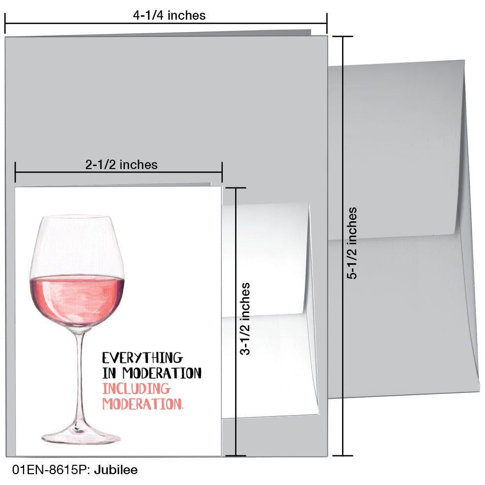Jubilee, Greeting Card (8615P), Enclosure Card, www.printedcanvas.com