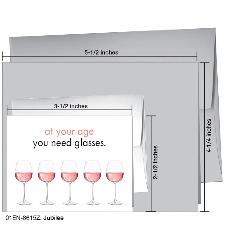 Jubilee, Greeting Card (8615Z), Enclosure, www.printedcanvas.com