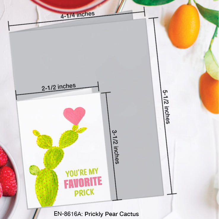 Prickly Pear Cactus, Greeting Card (#8616A)