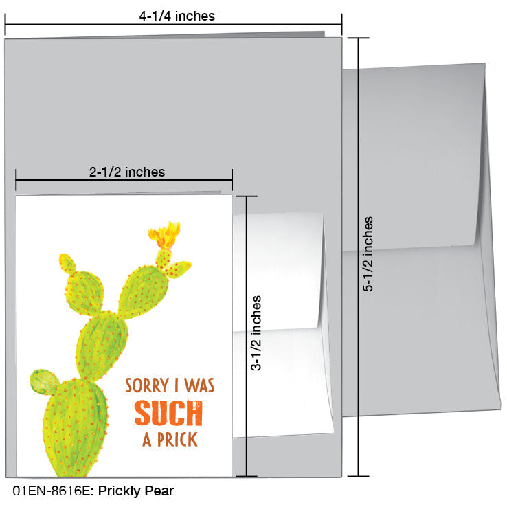 Prickly Pear, Greeting Card (8616E), Enclosure, www.printedcanvas.com